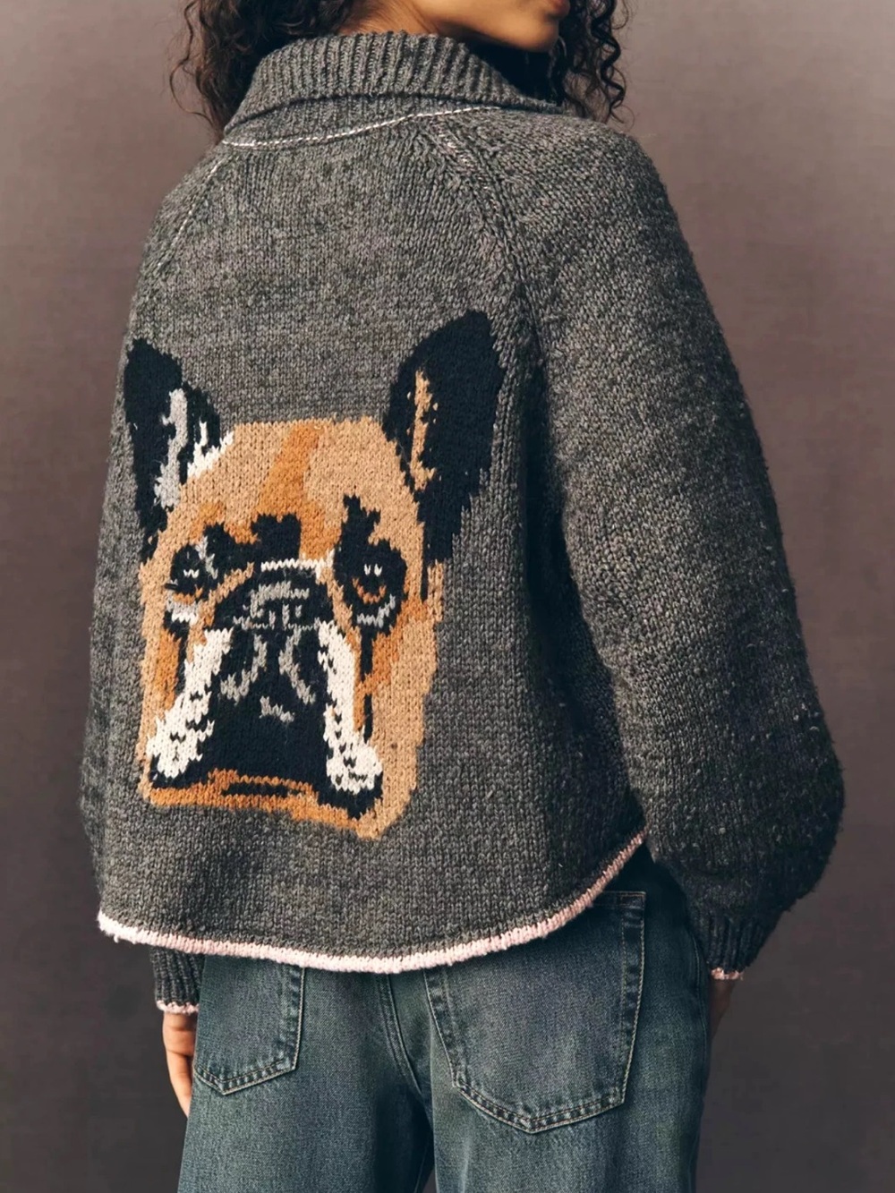 Anthropologie Pilcro The Jesse dog Icon Cardigan NWT